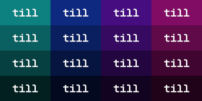 Interactive HSB color grid displaying a range of hues, saturations, and brightness levels. Highlighted sections indicate optimal color choices for contrast and legibility, with real-time WCAG compliance indicators.